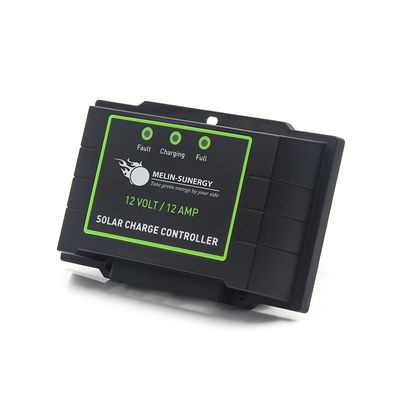 12A Compacto Agm Controlador de Carga Solar Impermeável IP67 12V 24V Automático