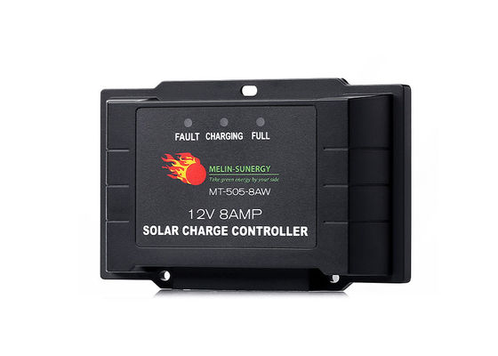 8A Controlador de carga solar PWM inteligente IP65 Controlador de carga solar à prova d'água 12V