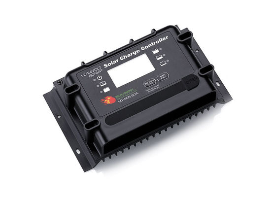 Bom preço Controlador de carga solar digital 60A 12V 24V IP65 com PWM e visor remoto on-line