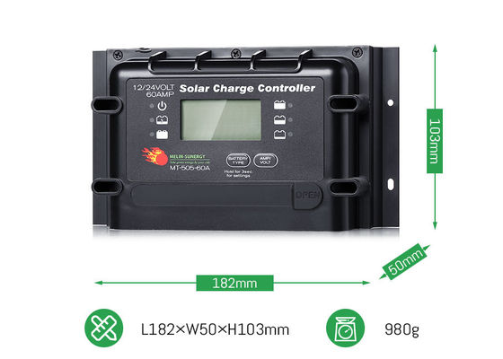 12V 24V 60A Regulador de Sistema Solar Digital de Função Pesada Com Potência PV Máxima de 2280W