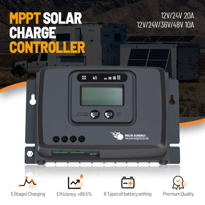 Bom preço Controlador de carga solar RV MPPT digital inteligente 12V / 24V Montagem de superfície on-line