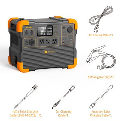 Gerador Solar Portátil Leve com Bateria de Lítio, Inversor de Onda Senoidal Pura de 2200W e Tempo de Carregamento de 2 Horas