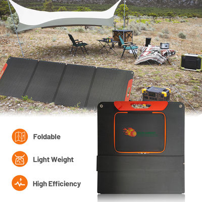 ETFE 200W Kit de painel solar dobrável leve IP65 portátil para aventura ao ar livre