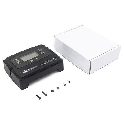 Controlador de carga solar digital preto 15A Regulador solar inteligente para bateria de lítio