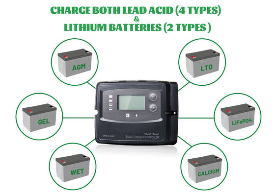 Bom preço Controlador de Carga Solar Marinha de 5 Etapas Inteligente 20A Com BMS Wake Up on-line