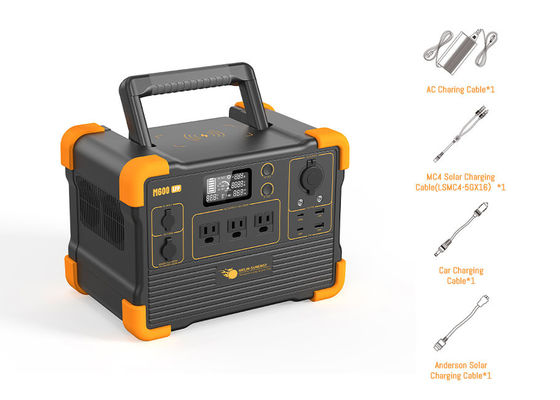 Bom preço Saída AC/DC/USB Bateria de lítio LiFePO4 Gerador solar de 1200W Inverter de onda sinusoidal pura on-line