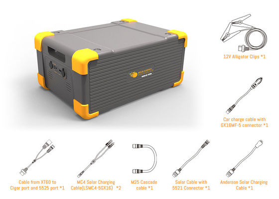 3072Wh Gerador Portátil Externo Bateria LiFePO4 Estação de Energia Solar Portátil