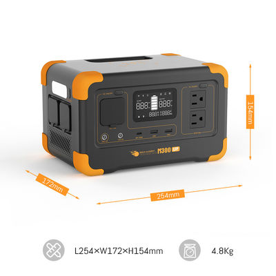 Inversor Solar de 300W para Backup de Emergência com Capacidade de 288Wh e Controlador de Carga MPPT