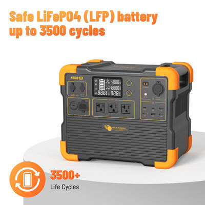 Bom preço Gerador de Inversor de Ondas Sinusoides Pura de 2200W LiFePO4 Sistema de Gerador Solar Portátil on-line