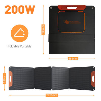 Bom preço Painéis solares dobráveis portáteis de 12V 200W Painéis solares de silício monocristalino IP65 on-line