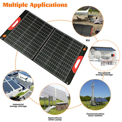 Bom preço 120W Camping Painéis solares dobráveis portáteis ligeiros 12 Volt Painéis solares dobráveis on-line
