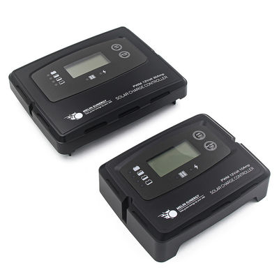 Bom preço Controlador de carga solar digital preto de 15A com ecrã LCD+LED e tensão de entrada máxima de 50V para sistemas de 12V a 24V on-line