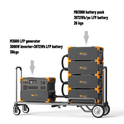 Bom preço 3600W bateria de lítio UPS gerador solar com controlador MPPT Max. 2400W entrada solar on-line