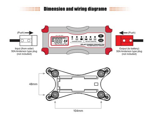 Bom preço Controlador de Carga Solar Digital com Carregamento Inteligente, Conector Anderson e Visor LCD para Gerenciamento Eficiente de Energia on-line